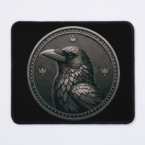 Item preview, Crow Kingdom Coin Design – Dark Raven Collector Emblem designed and sold by CyfroweMysli.