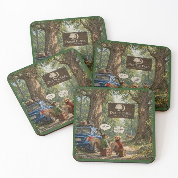 Item preview, Doubletree Road Trip Squirrels – Woodland Hotel Cartoon by Rick London designed and sold by Rick London Gifts.