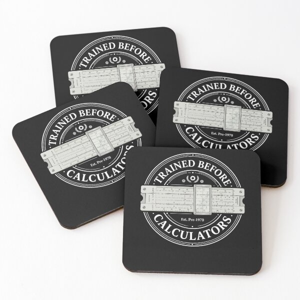 Item preview, Trained Before Calculators Vintage Old School Engineer Humor designed and sold by FreshVibe Prints.