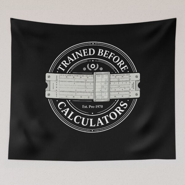 Item preview, Trained Before Calculators Vintage Old School Engineer Humor designed and sold by FreshVibe Prints.