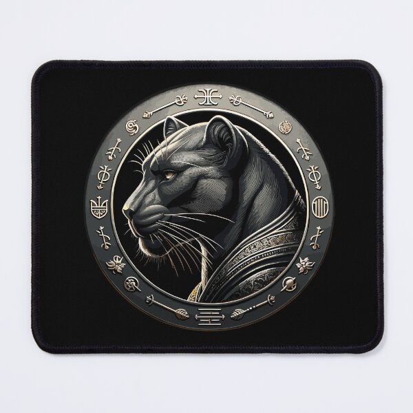 Item preview, Panther Kingdom Coin Design – Majestic Big Cat Collector Emblem designed and sold by CyfroweMysli.