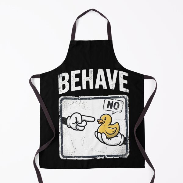 Item preview, Behave No Dishonest Duck Vintage Rubber Duck Meme Cartoon designed and sold by FreshVibe Prints.