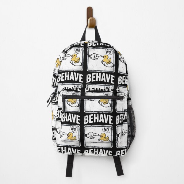 Item preview, Behave No Dishonest Duck Vintage Rubber Duck Meme Cartoon designed and sold by FreshVibe Prints.