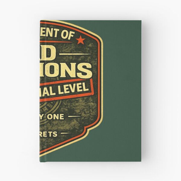 Item preview, Department of Bad Decisions Professional Level Funny Shirt No Regrets Vintage Badge Tee designed and sold by GhostDawgs.