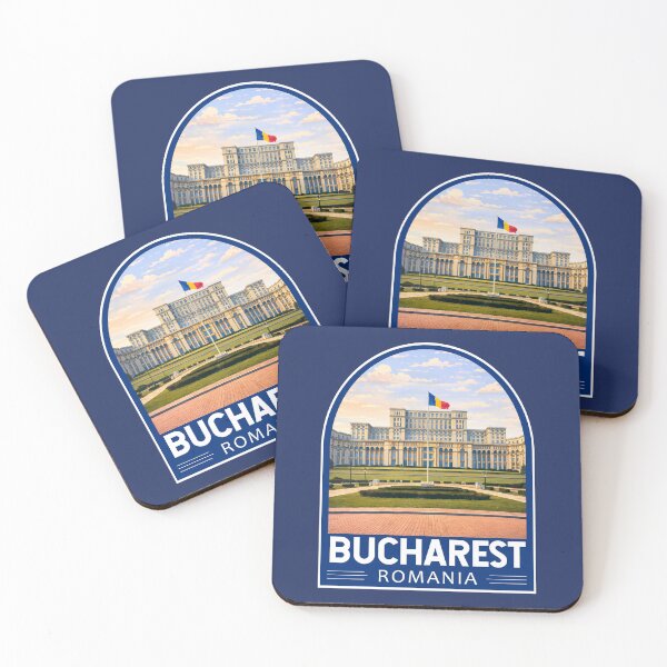Item preview, Bucharest Romania Travel Art Emblem designed and sold by KrisSidDesigns.