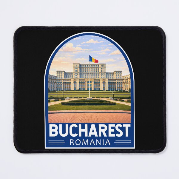 Item preview, Bucharest Romania Travel Art Emblem designed and sold by KrisSidDesigns.