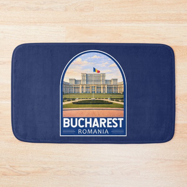 Item preview, Bucharest Romania Travel Art Emblem designed and sold by KrisSidDesigns.