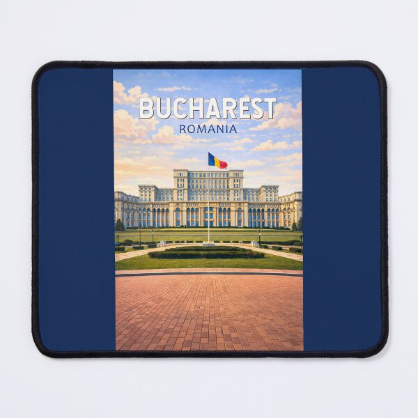 Item preview, Bucharest Romania Illustration Travel Art Vintage designed and sold by KrisSidDesigns.
