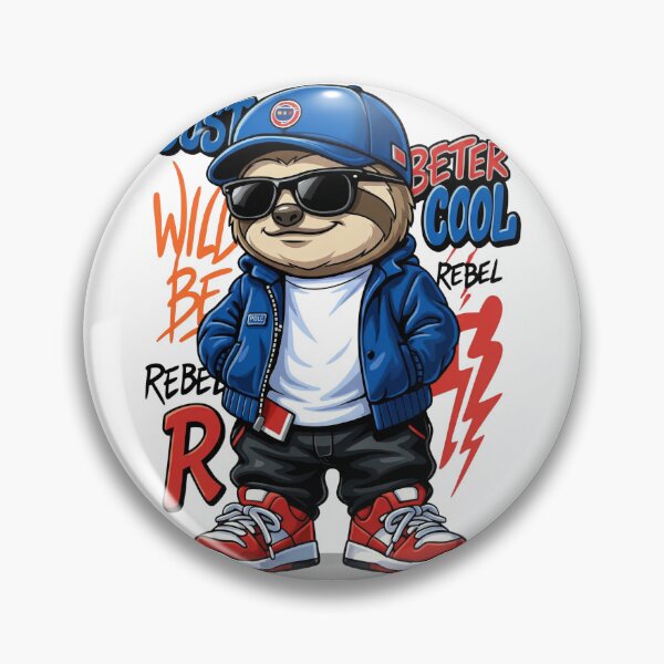 Item preview, Cool Sloth Streetwear Design – Cute Urban Animal with Swag designed and sold by ColorFlick.