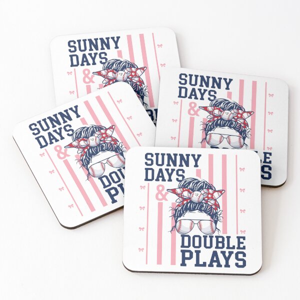 Item preview, Sunny Baseball Days and Double Plays Game Day Women Girl designed and sold by FreshVibe Prints.