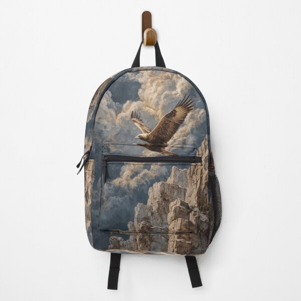 Item preview, A powerful Golden Eagle descending toward rocky cliffs, Birds in Motion designed and sold by CDC40.