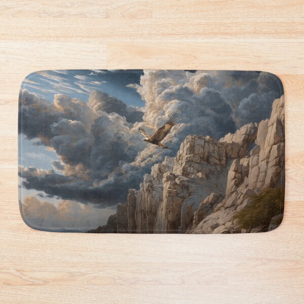 Item preview, A powerful Golden Eagle descending toward rocky cliffs, Birds in Motion designed and sold by CDC40.