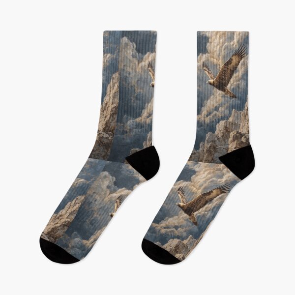 Item preview, A powerful Golden Eagle descending toward rocky cliffs, Birds in Motion designed and sold by CDC40.
