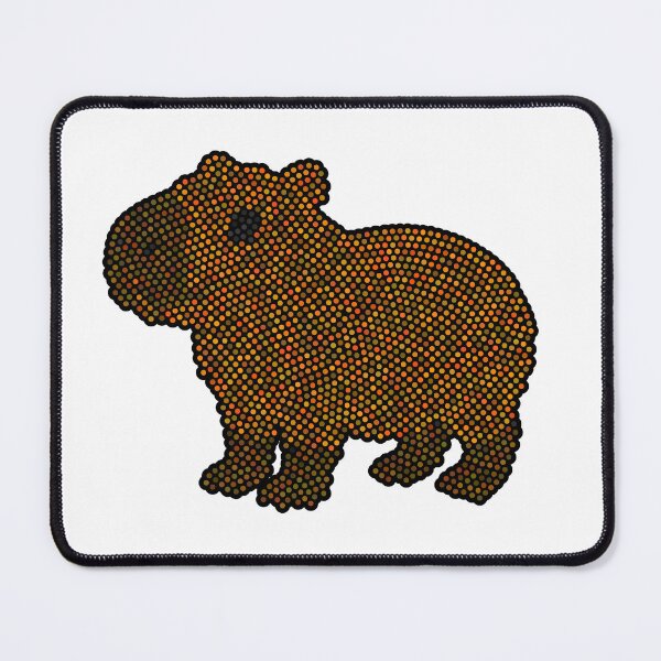 Item preview, Cute Capybara Dot Art Mosaic designed and sold by MSBM Designs.