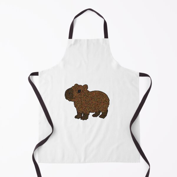Item preview, Cute Capybara Dot Art Mosaic designed and sold by MSBM Designs.