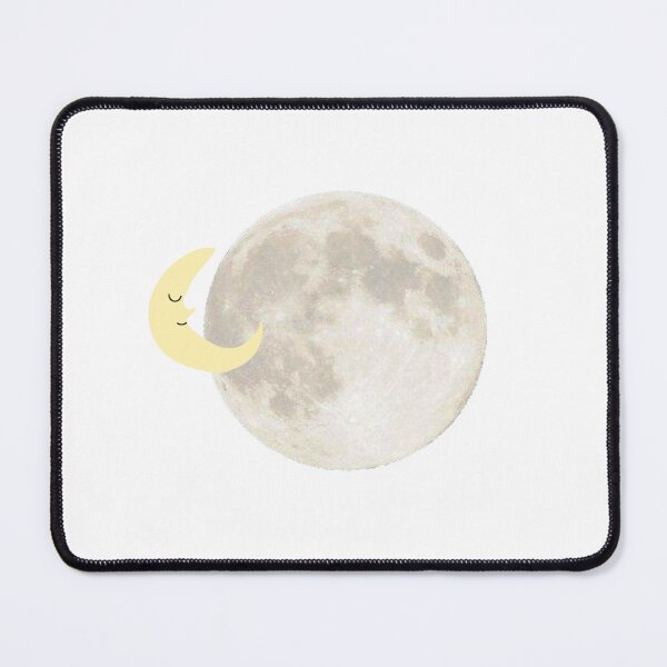 Item preview, Sleeping Crescent Moon and Giant Full Moon Illustration designed and sold by Springrain7.