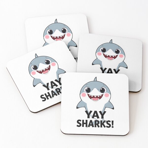 Item preview, Yay Sharks! designed and sold by Robo-Mart Smart Shopping.