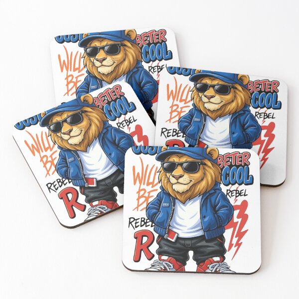 Item preview, Cool Lion Streetwear Graphic – Urban King Animal with Sunglasses designed and sold by ColorFlick.