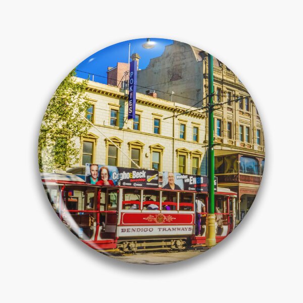 Item preview, Bendigo Tram passing by the Shamrock Hotel designed and sold by Steven Jodoin.
