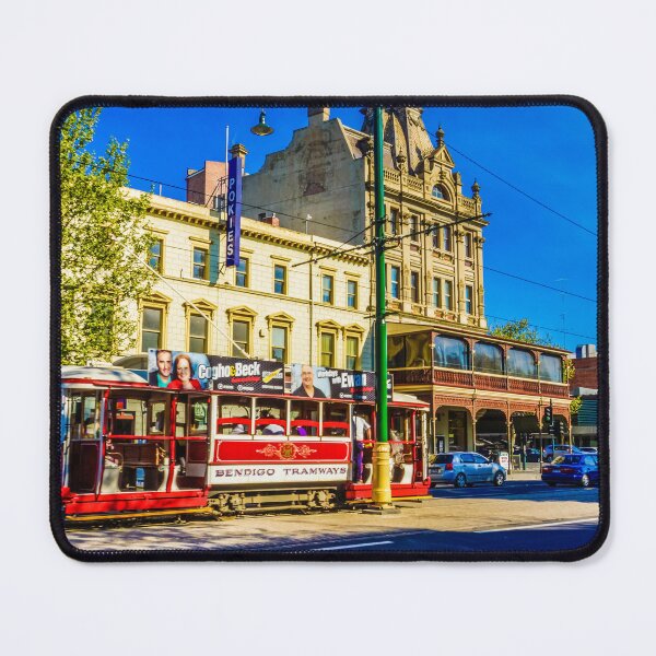 Item preview, Bendigo Tram passing by the Shamrock Hotel designed and sold by Steven Jodoin.