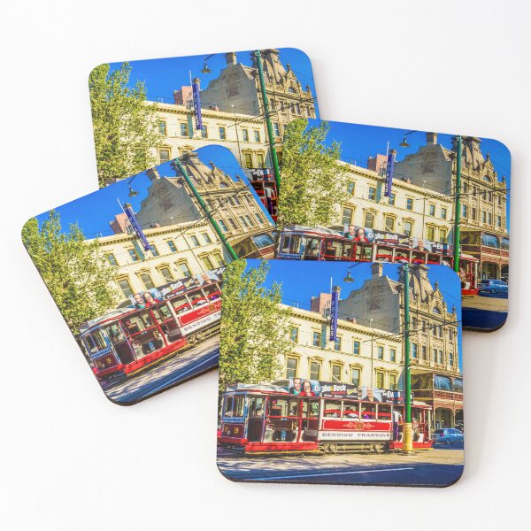 Item preview, Bendigo Tram passing by the Shamrock Hotel designed and sold by Steven Jodoin.