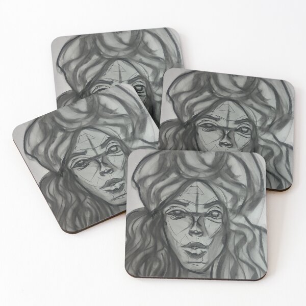 Item preview, Black queen wearing scarf prototype designed and sold by PaintToven.