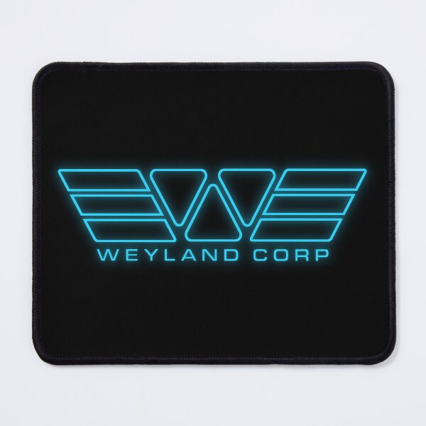 Item preview, Alien Weyland Corp Neon Blue Logo designed and sold by Power Up Prints.
