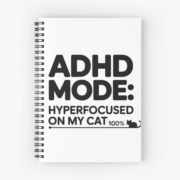 Item preview, ADHD Mode Hyperfocused On My Cat Funny Neurodivergent Cat Owner Gift designed and sold by GrafTeesLab.