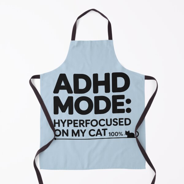 Item preview, ADHD Mode Hyperfocused On My Cat Funny Neurodivergent Cat Owner Gift designed and sold by GrafTeesLab.