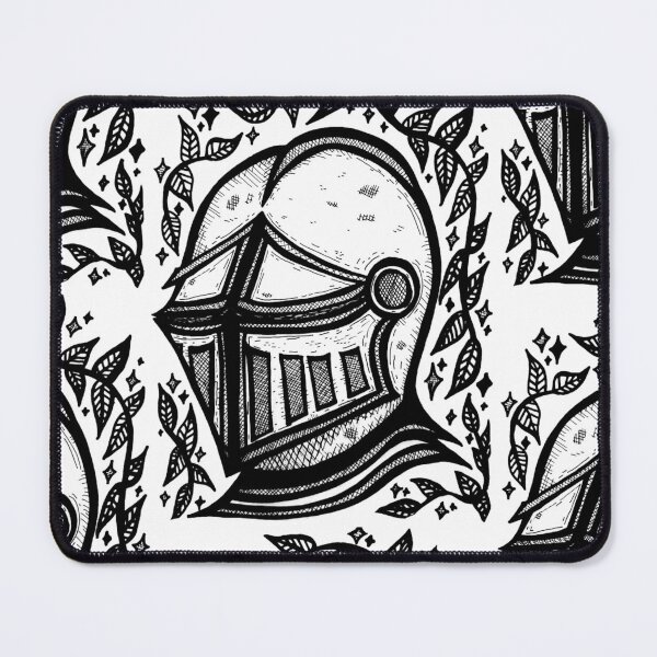 Item preview, Soulsborne Greyscale Knight Helmet designed and sold by KayTurtless.