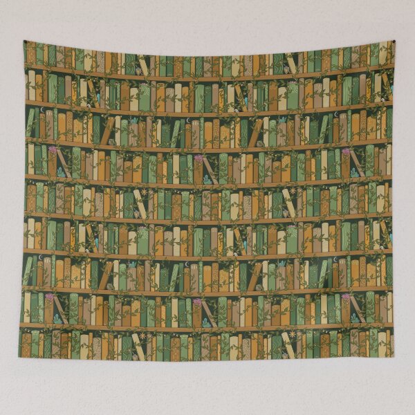 Item preview, Fantasy Bookshelf Pattern designed and sold by Wonderspell Studio.