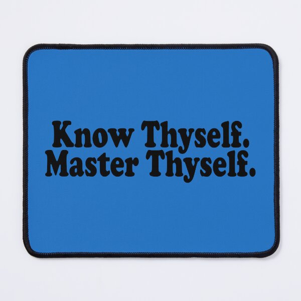 Item preview, Know Thyself Master Thyself Shirt for Lights | Minimalist Spiritual Quote | Self Mastery designed and sold by The True World Order.