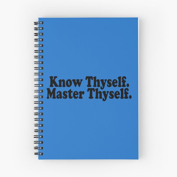 Item preview, Know Thyself Master Thyself Shirt for Lights | Minimalist Spiritual Quote | Self Mastery designed and sold by The True World Order.