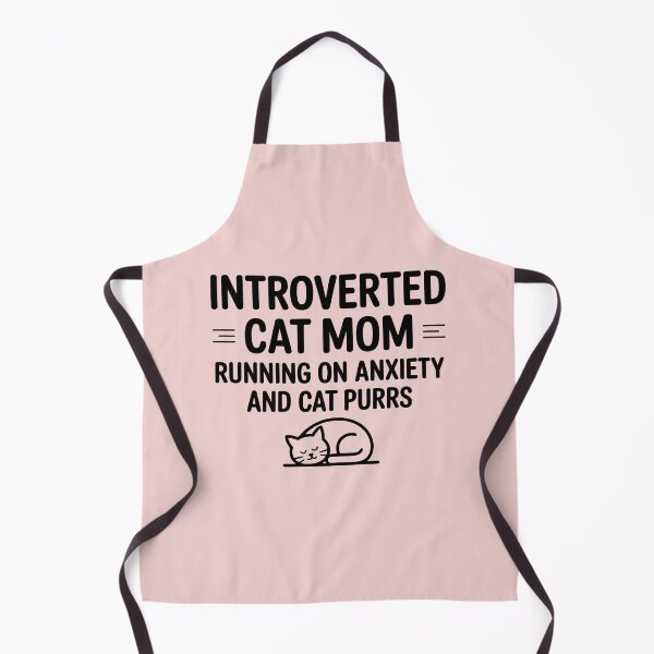 Item preview, Introverted Cat Mom Running On Anxiety And Cat Purrs Funny Introvert Gift Mental Health designed and sold by GrafTeesLab.