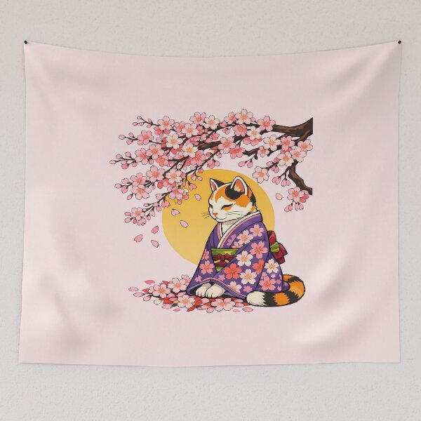 Item preview, Sakura cat designed and sold by FK-UK.