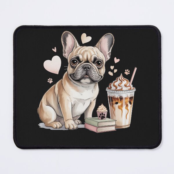 Item preview, French Bulldog Iced Coffee Lover — Cute Fawn Frenchie Pup Cup Hearts Paw Print Dog Mom Gift designed and sold by tamdevo1.