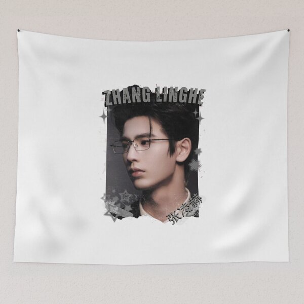 Item preview, Copy of Zhang Linghe (张凌赫) Chinese Actor Cdrama Chinese Entertainment Black and White Collage Digital Art Portrait designed and sold by AJUNICE STUDIO.