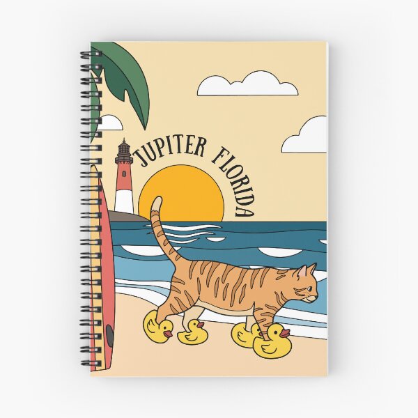 Item preview, Jupiter Florida Beach Cat Illustration designed and sold by Blupunk.