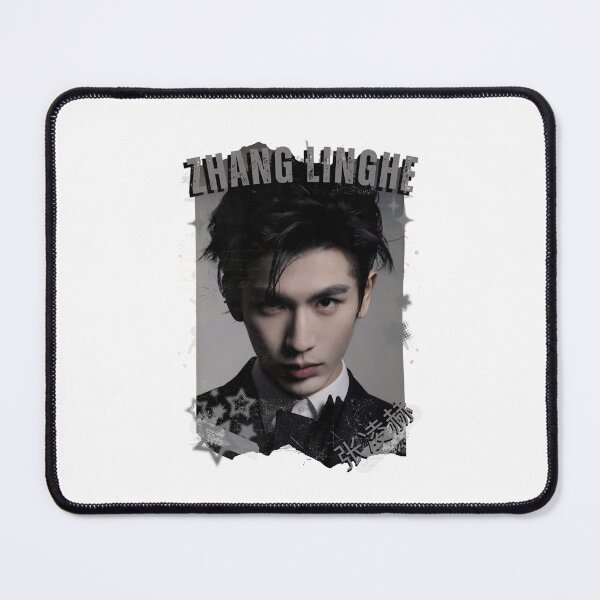Item preview, Zhang Linghe (张凌赫) Chinese Actor Cdrama Chinese Entertainment Black and White Collage Digital Art Portrait designed and sold by AJUNICE STUDIO.