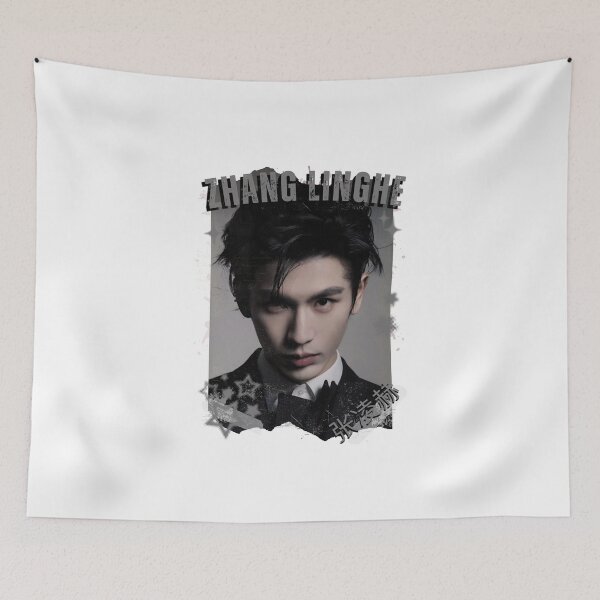 Item preview, Zhang Linghe (张凌赫) Chinese Actor Cdrama Chinese Entertainment Black and White Collage Digital Art Portrait designed and sold by AJUNICE STUDIO.