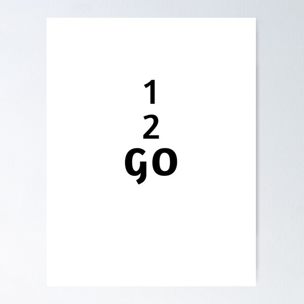 Item preview, 1 2 Go – Minimal Motivation Quote designed and sold by Stillpath Co..