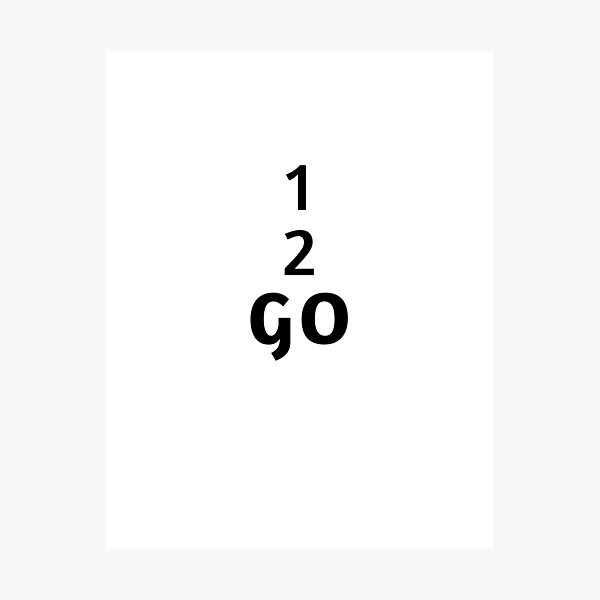 Item preview, 1 2 Go – Minimal Motivation Quote designed and sold by Stillpath Co..