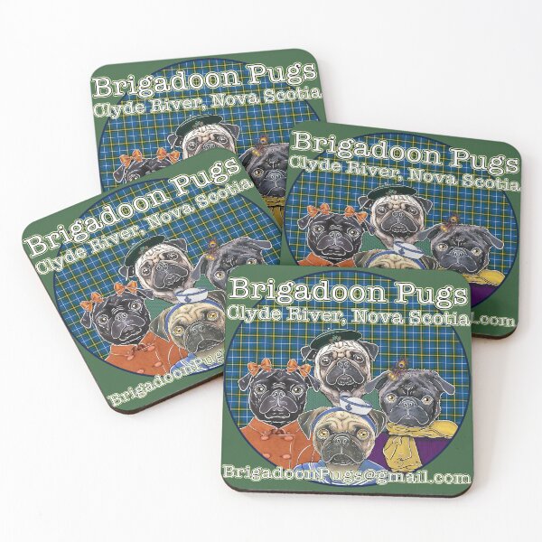 Item preview, Brigadoon Pugs- Clyde River, Nova Scotia designed and sold by FivePugs.