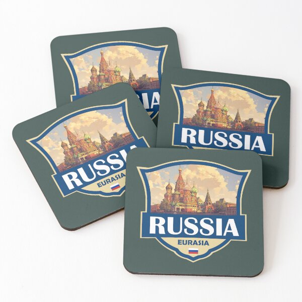 Item preview, Russia Illustration Retro Badge designed and sold by KrisSidDesigns.