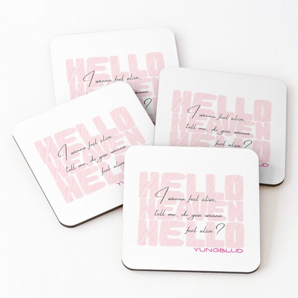 Item preview, YUNGBLUD Hello Heaven, Hello Lyrics designed and sold by bruise+blush.