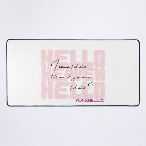 Item preview, YUNGBLUD Hello Heaven, Hello Lyrics designed and sold by bruise+blush.
