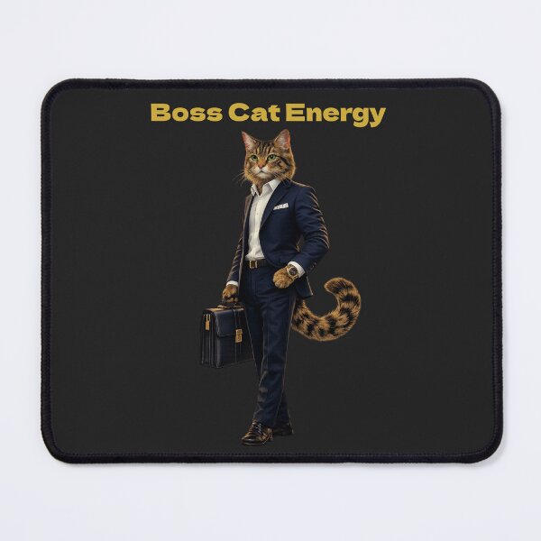 Item preview, Boss Cat Energy – Stylish Executive Cat designed and sold by IrynaLineArt.