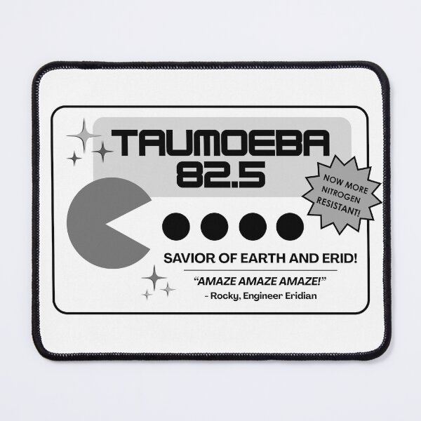 Item preview, Taumoeba Eat Little Black Dots (greyscale) designed and sold by Catt's Creations.