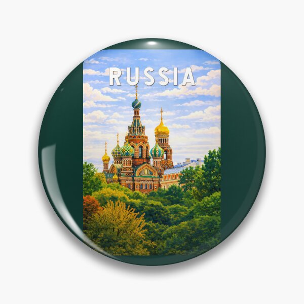 Item preview, Russia Illustration Travel Art Vintage designed and sold by KrisSidDesigns.