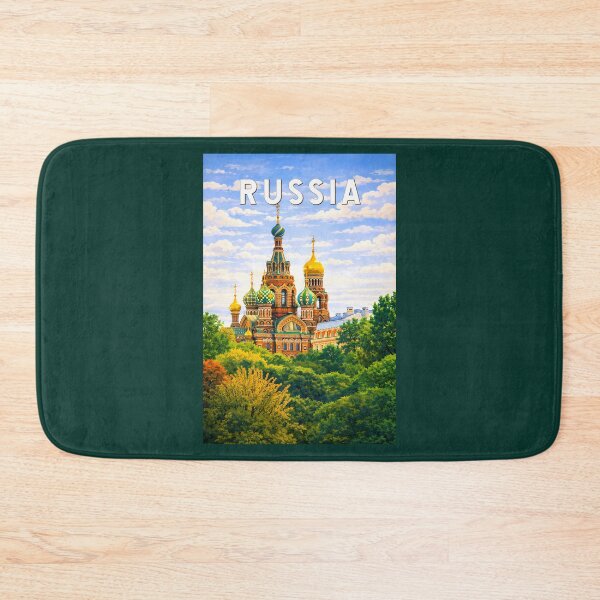Item preview, Russia Illustration Travel Art Vintage designed and sold by KrisSidDesigns.